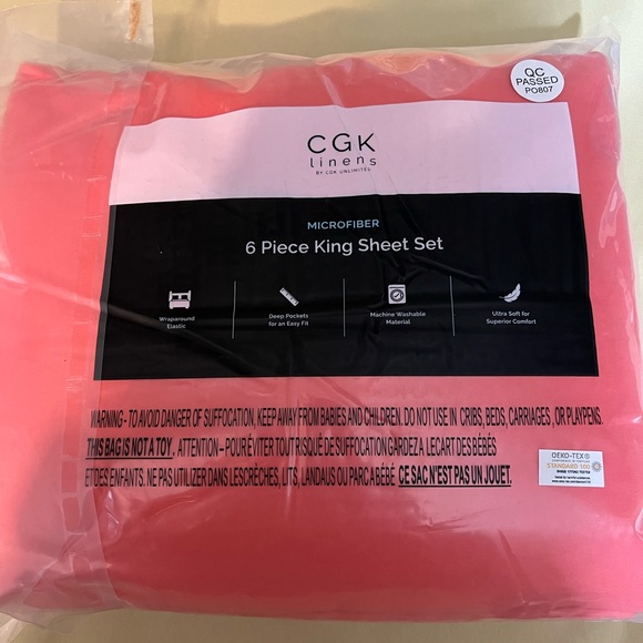 CGK Linens Other - King Bed Sheets